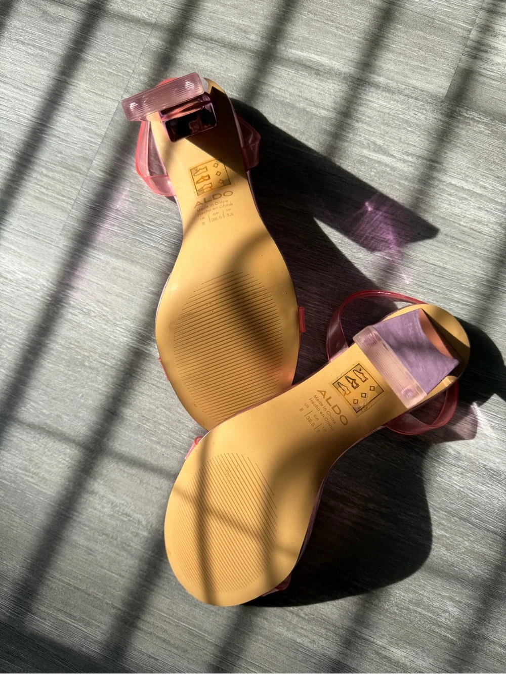ALDO x Barbie Pink Jelly Strap Heels